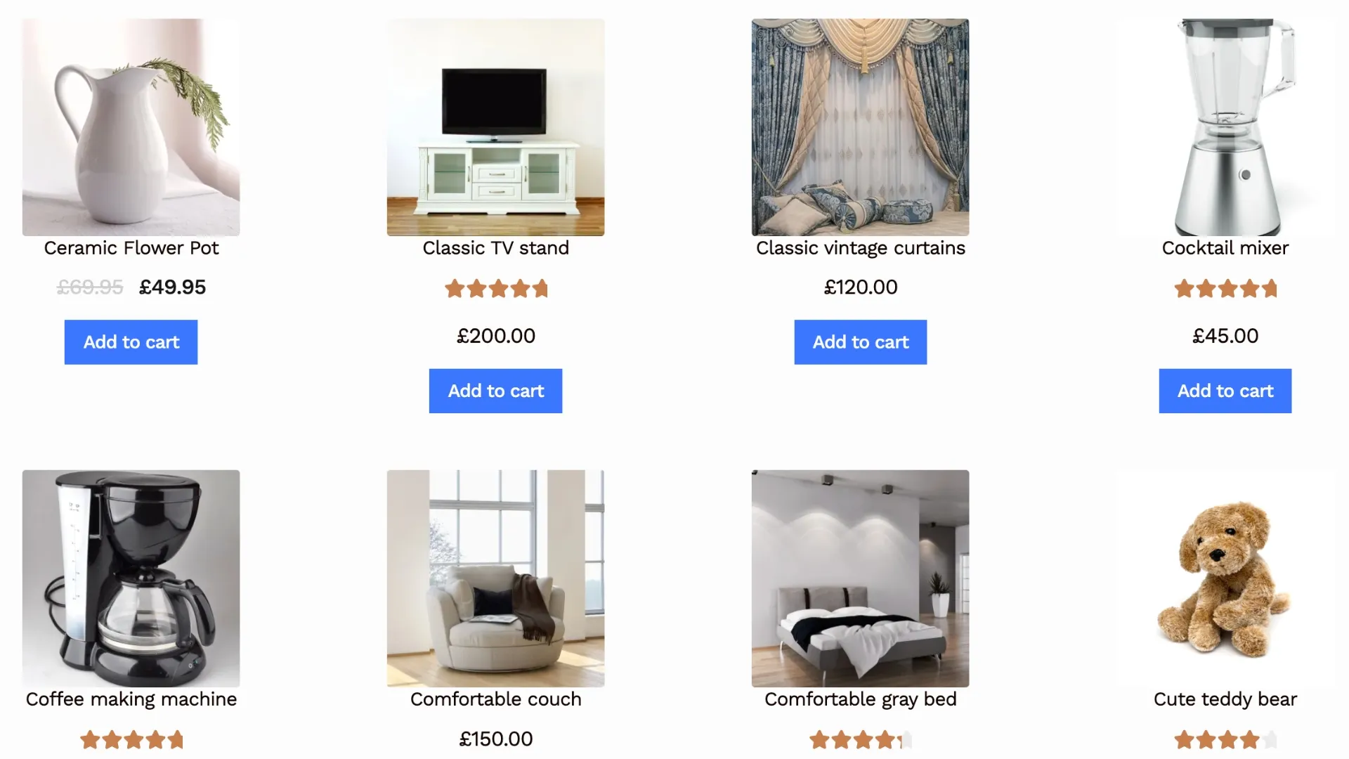 Default grid layout